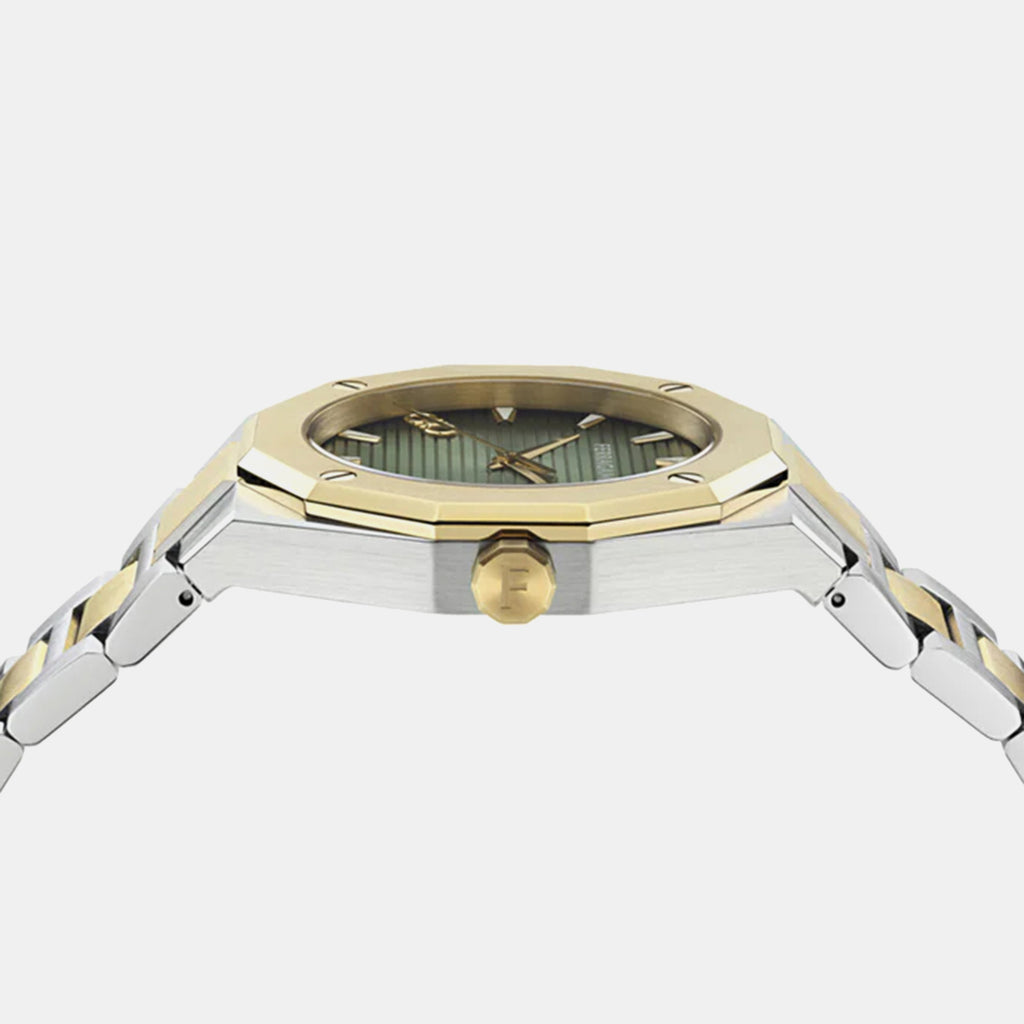 4t-versilia Men Quartz Green Dial Analog Stainless Steel Watch SF4T00826