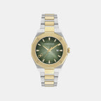 4t-versilia Men Quartz Green Dial Analog Stainless Steel Watch SF4T00826