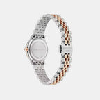 Women Quartz Silver Dial Analog Stainless Steel Watch SFAC00224