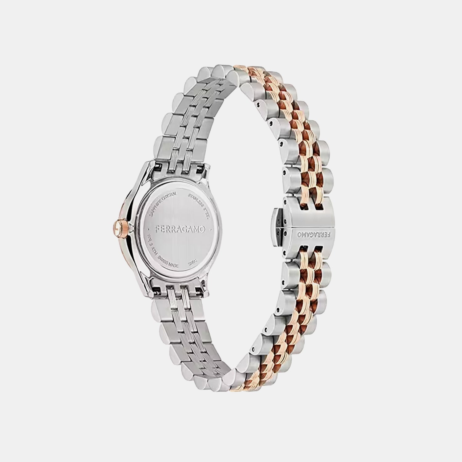 Women Quartz Silver Dial Analog Stainless Steel Watch SFAC00224