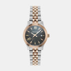 Women Quartz Brown Dial Analog Stainless Steel Watch SFAC00324