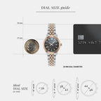 Women Quartz Brown Dial Analog Stainless Steel Watch SFAC00324