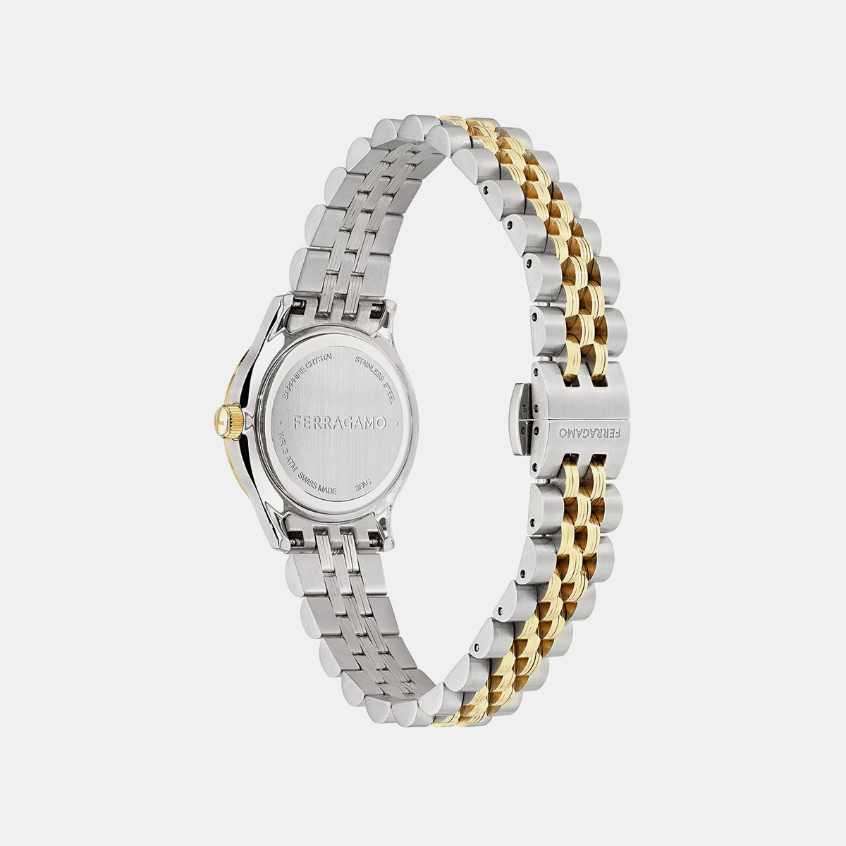 Women Quartz Green Dial Analog Stainless Steel Watch SFAC00424