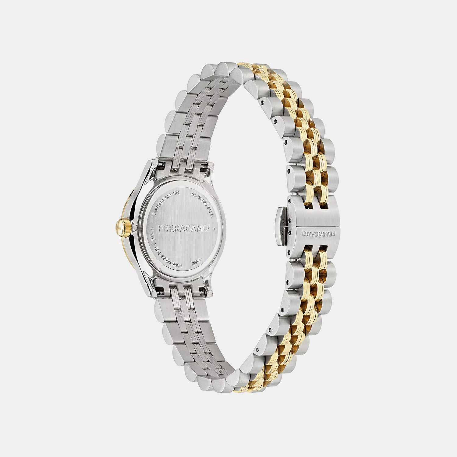 Women Quartz Green Dial Analog Stainless Steel Watch SFAC00424