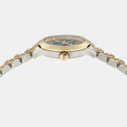 Women Quartz Green Dial Analog Stainless Steel Watch SFAC00424