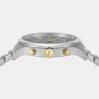 Ferragamo Duo Men Quartz Green Dial Chronograph Stainless Steel Watch SFEZ00524