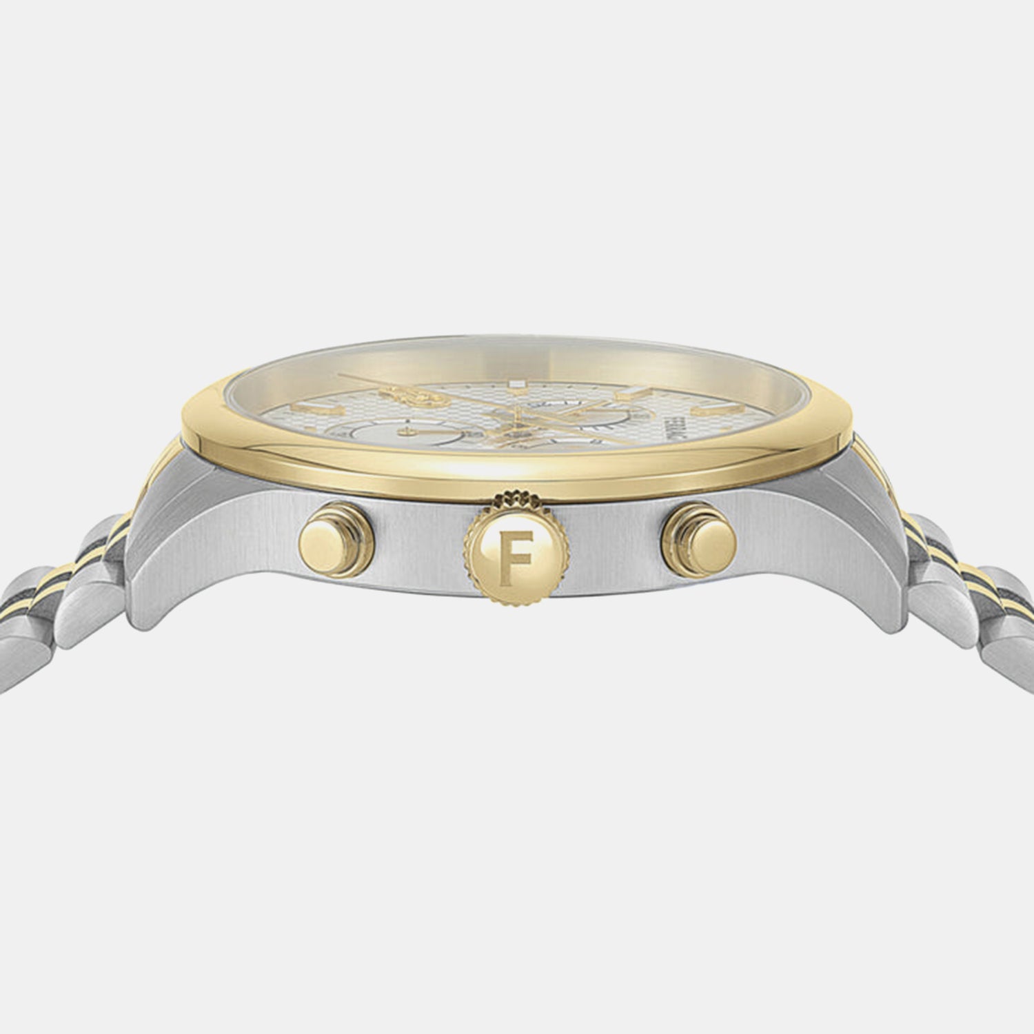 Ferragamo Duo Men Quartz Silver Dial Chronograph Stainless Steel Watch SFEZ00724