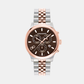 Men Quartz Brown Dial Chronograph Stainless Steel Watch SFEZ00824