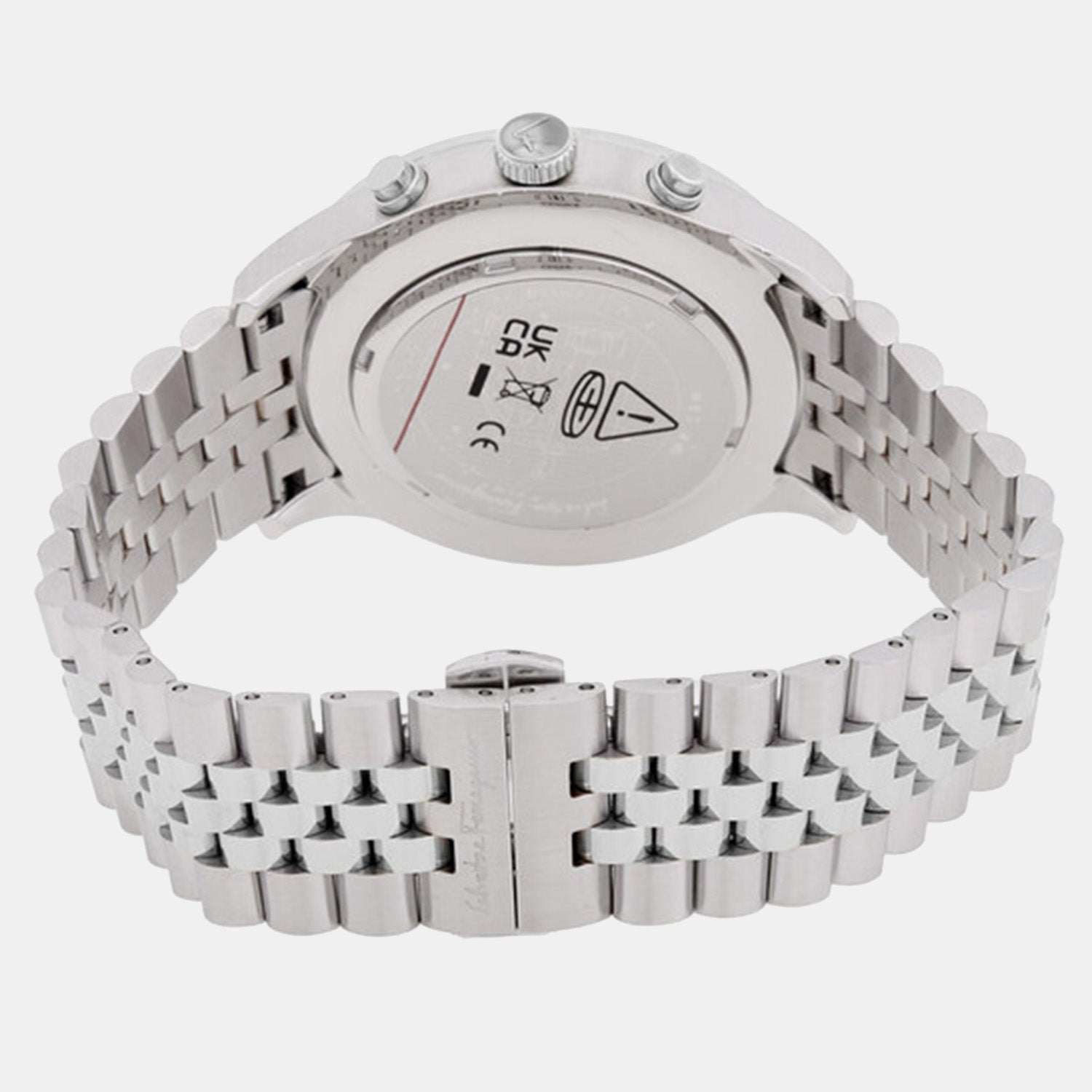 Men Quartz Black Dial Chronograph Steel Watch SFEZ01024