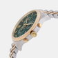 Men Quartz Green Dial Chronograph Stainless Steel Watch SFEZ01224