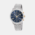Men Quartz Blue Dial Chronograph Stainless Steel Watch SFEZ01324