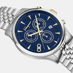 Men Quartz Blue Dial Chronograph Stainless Steel Watch SFEZ01324