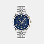 Men Quartz Blue Dial Chronograph Stainless Steel Watch SFEZ01324
