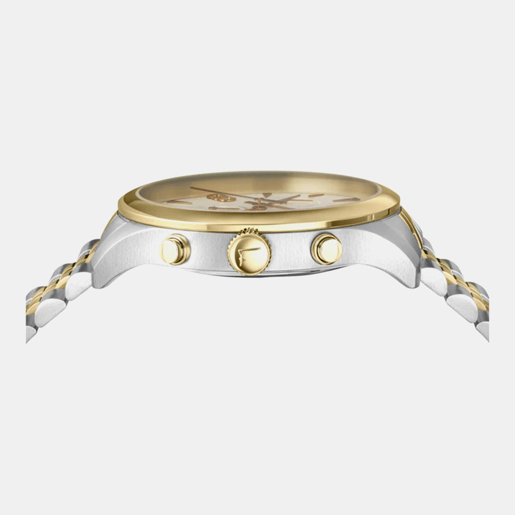 Men Quartz White Dial Chronograph Stainless Steel Watch SFEZ01424