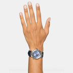Ha-F-80 Gmt Worldtime -Fw Men Quartz Blue Dial Analog Stainless Steel Watch SFHA00124