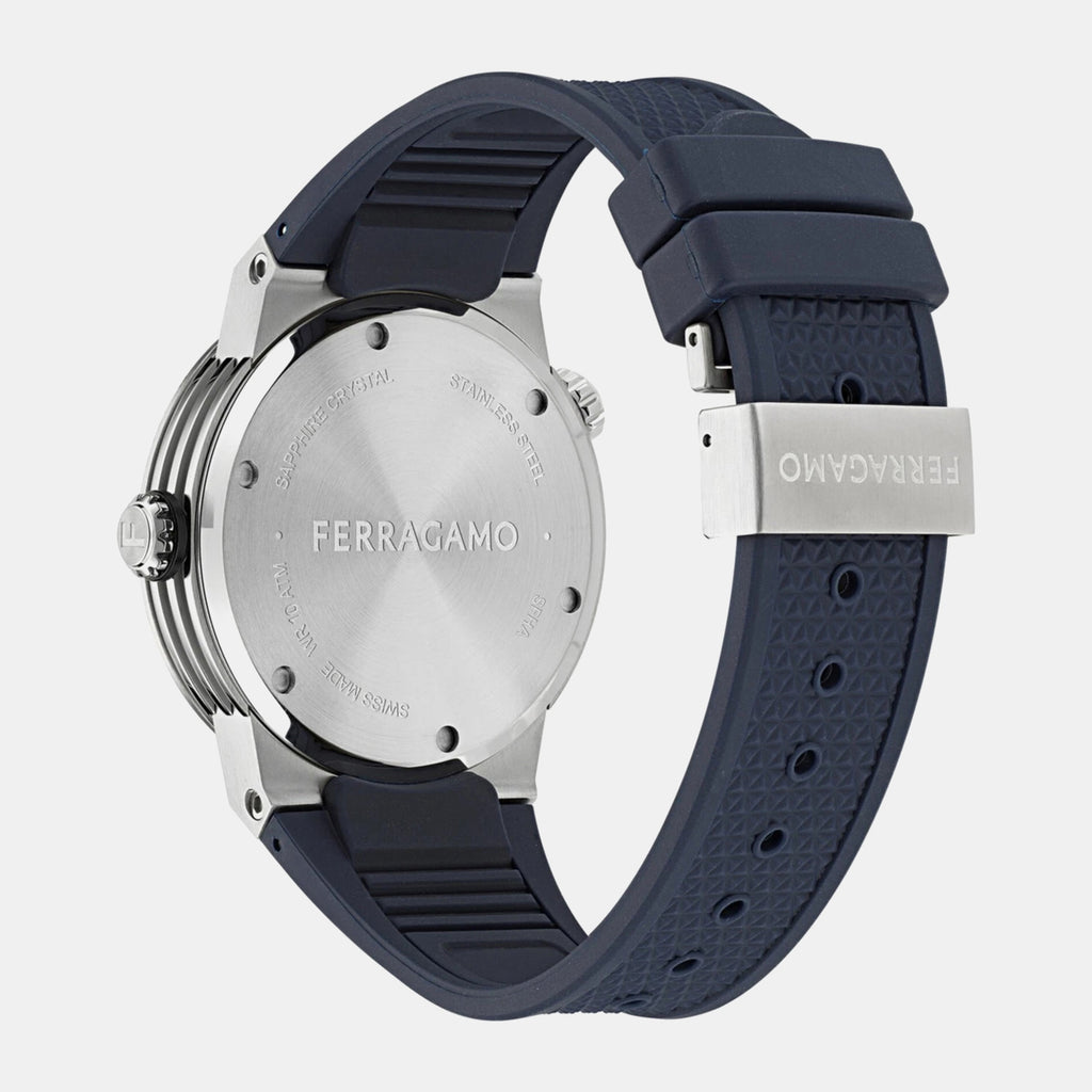 Ha-F-80 Gmt Worldtime -Fw Men Quartz Blue Dial Analog Stainless Steel Watch SFHA00124