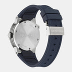 Ha-F-80 Gmt Worldtime -Fw Men Quartz Blue Dial Analog Stainless Steel Watch SFHA00124