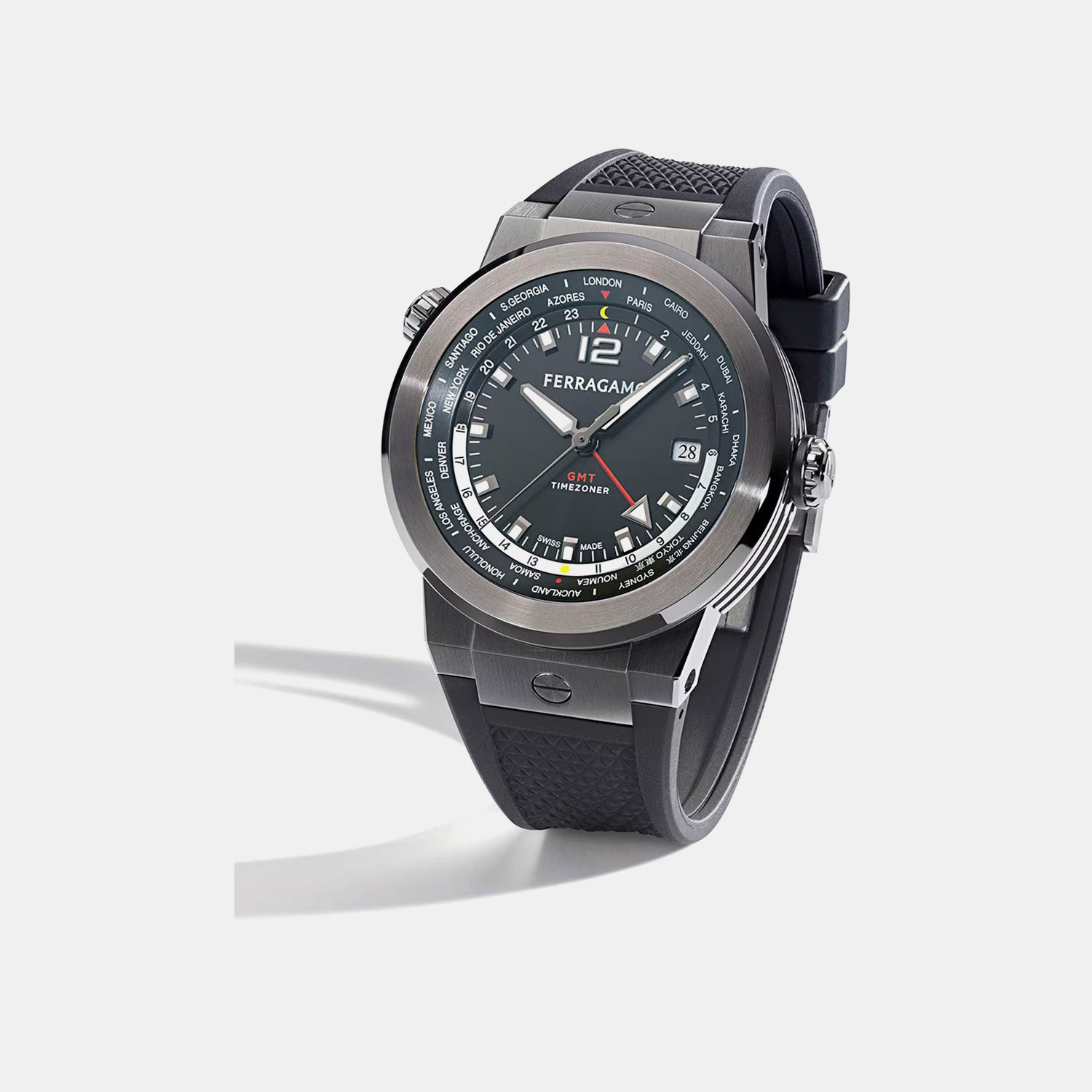 Men Quartz Black Dial Analog Recycled PU Watch SFHA00224