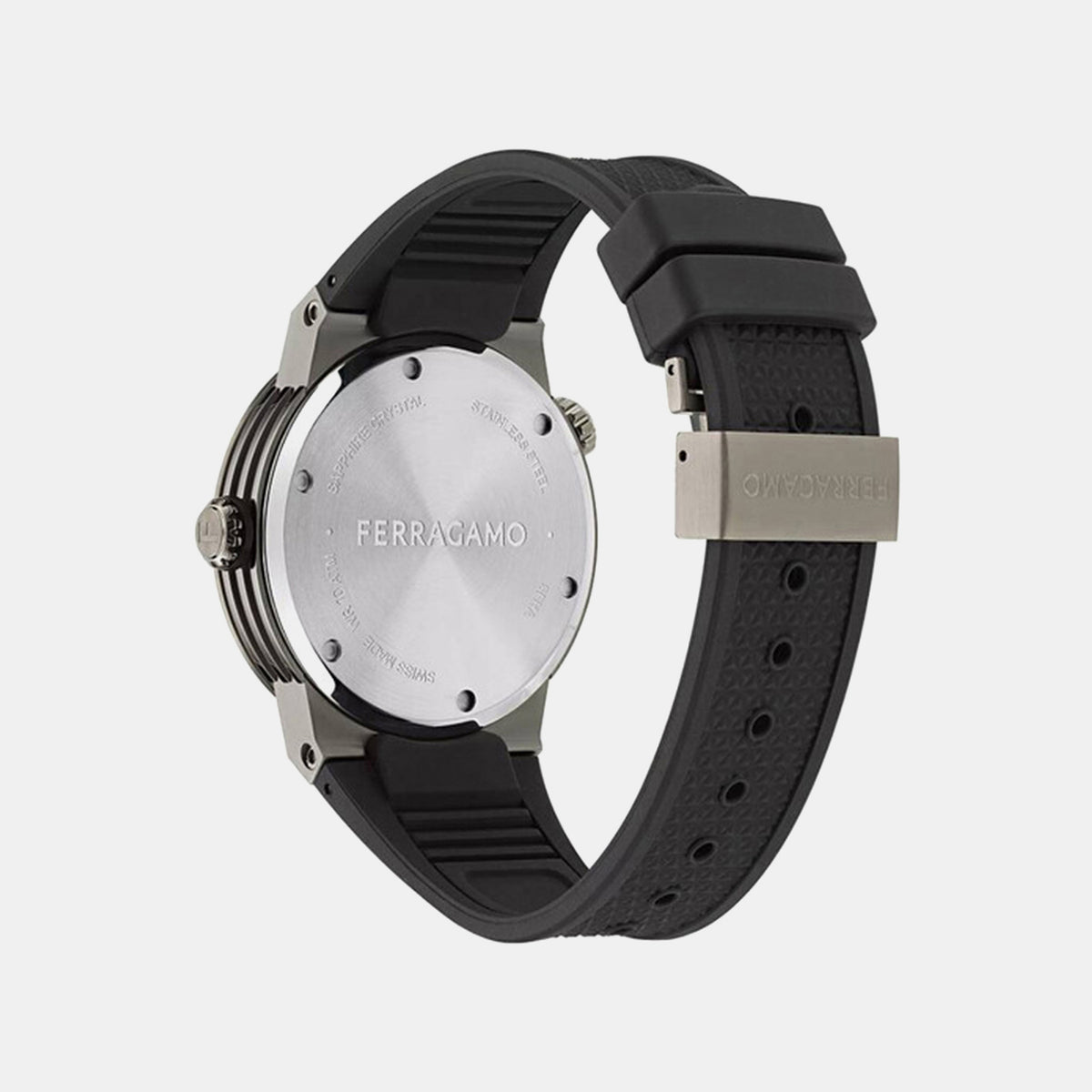F-80 Men Quartz Black Dial Analog PU Watch SFHA00224