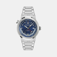 Men Quartz Blue Dial Analog Stainless Steel Watch SFHA00424