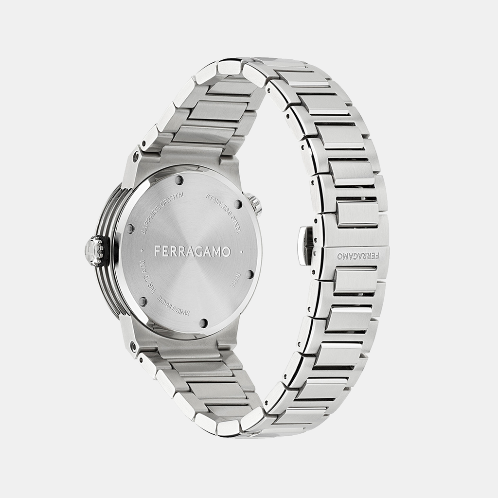 Ferragamo Men Round Blue watch