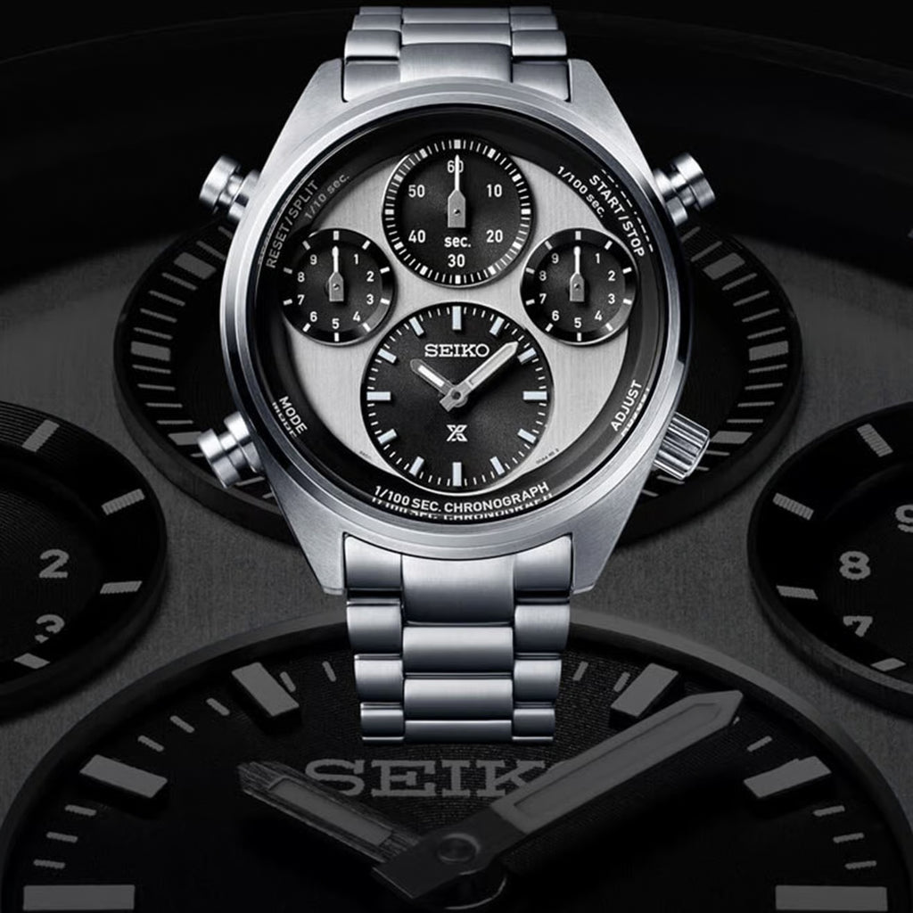 Prospex Men Solar White Dial Chronograph Titanium Watch SFJ001P1