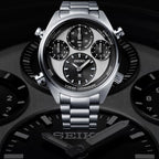 Prospex Men Solar White Dial Chronograph Titanium Watch SFJ001P1
