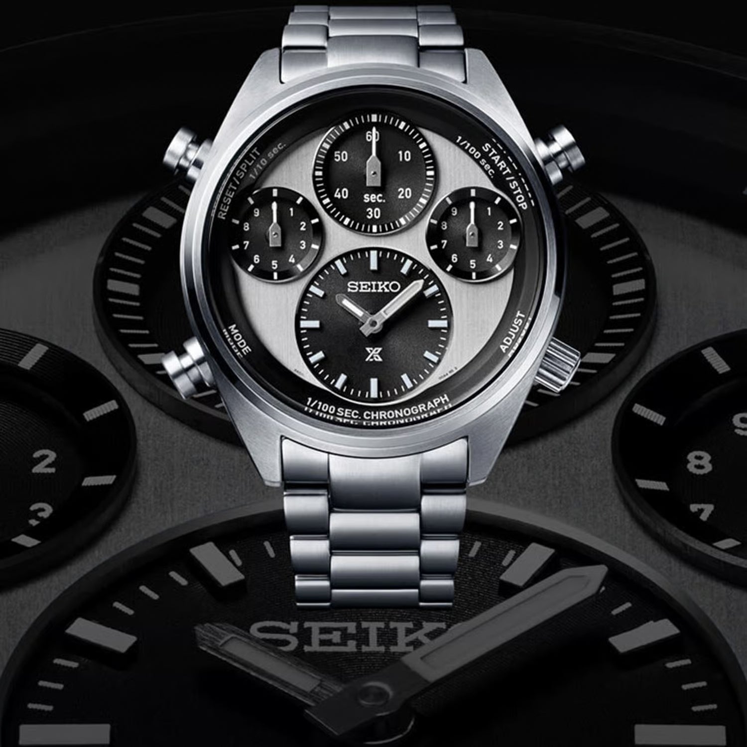 Prospex Men Solar White Dial Chronograph Titanium Watch SFJ001P1
