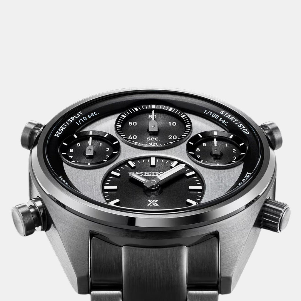 Prospex Men Solar White Dial Chronograph Titanium Watch SFJ001P1