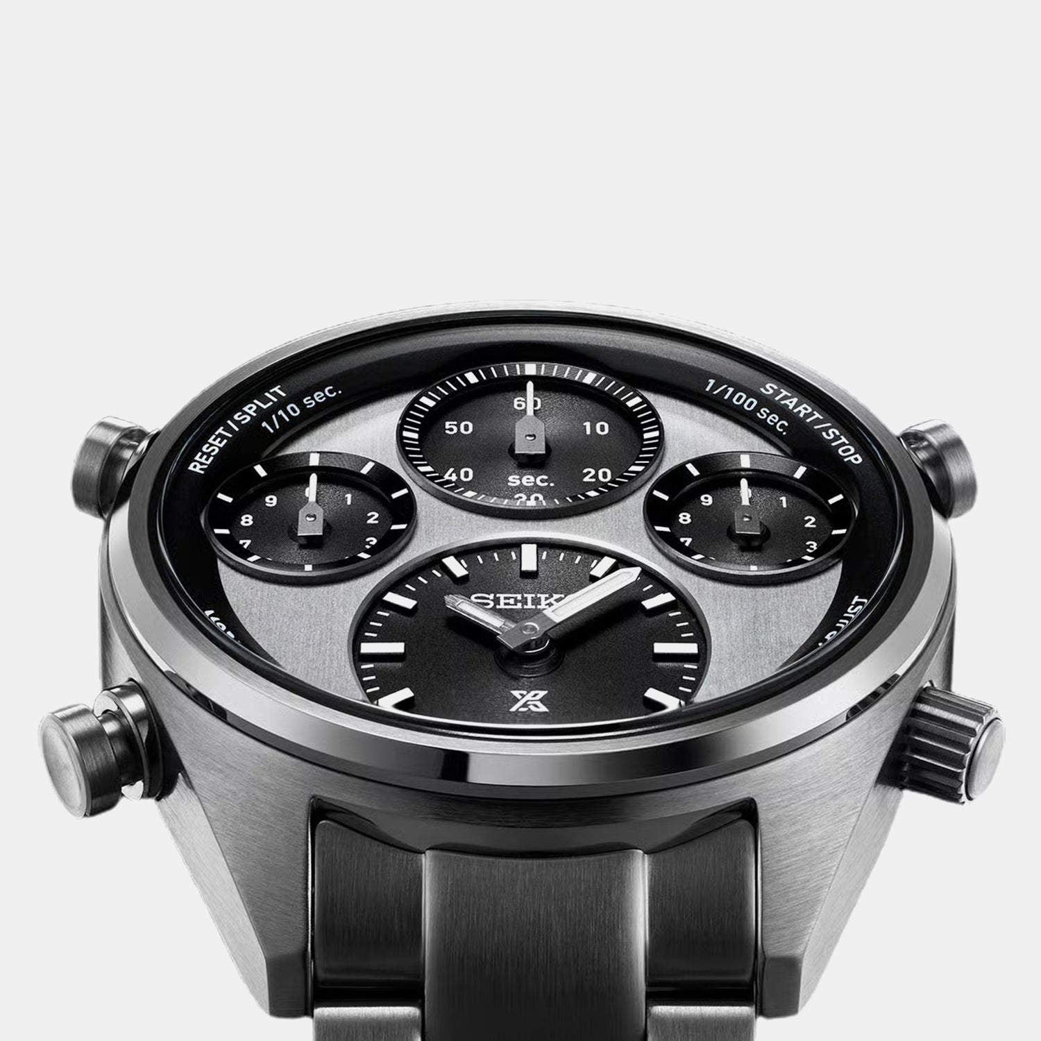 Prospex Men Solar White Dial Chronograph Titanium Watch SFJ001P1