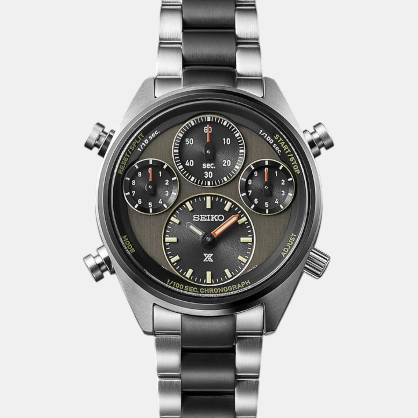 Prospex Men Solar Two Tone Dial Chronograph Stainless Steel Watch SFJ005P1