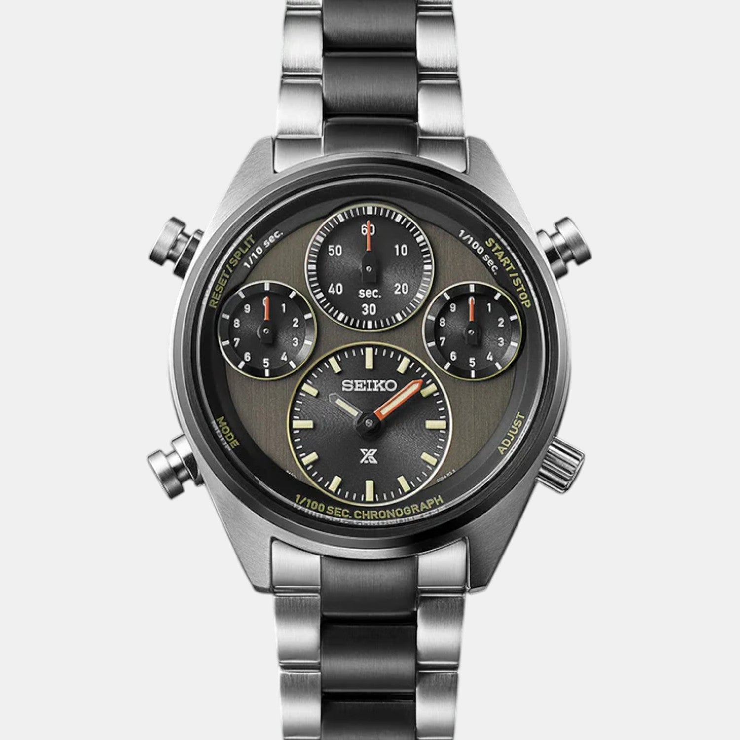 Prospex Men Solar Two Tone Dial Chronograph Stainless Steel Watch SFJ005P1