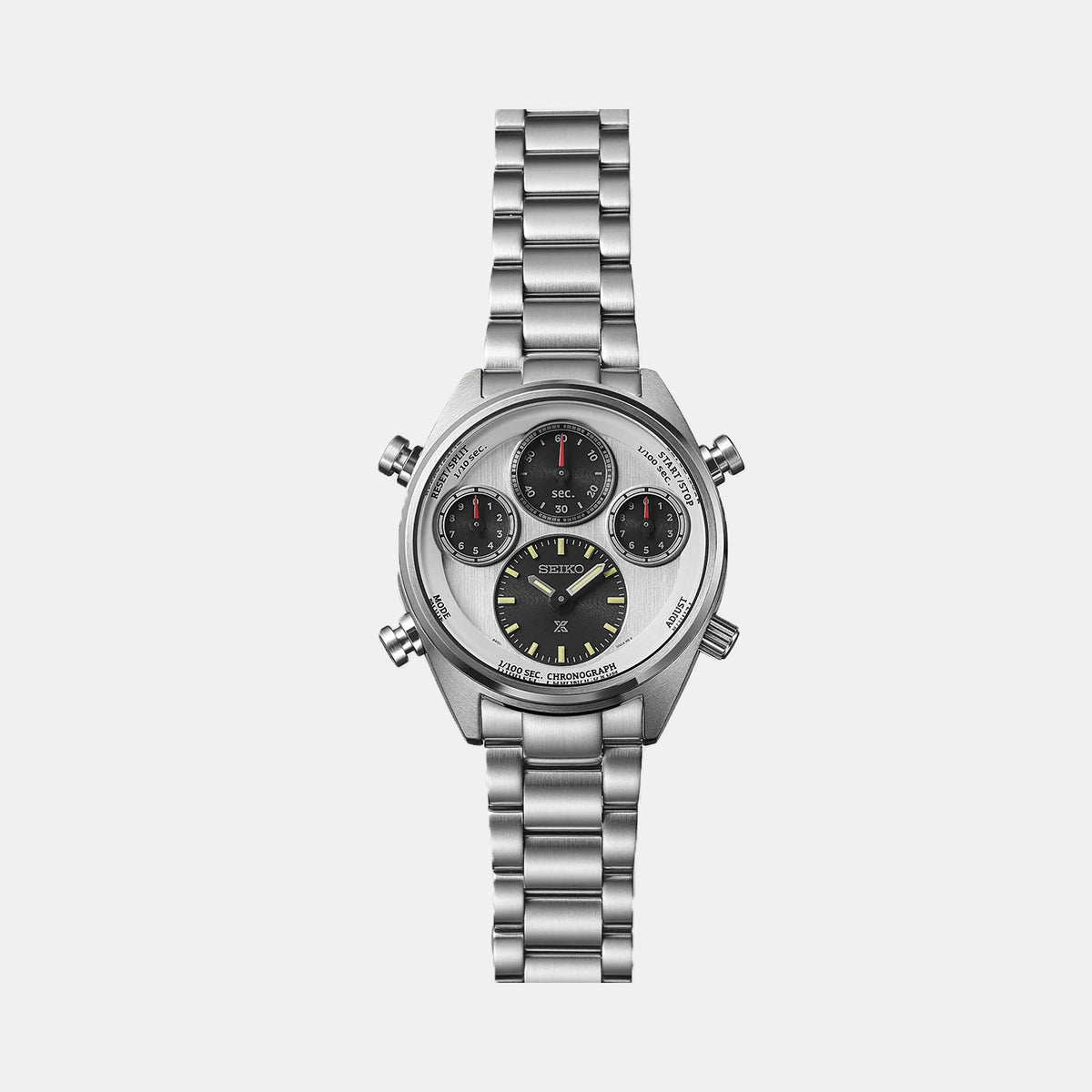 Prospex Men Solar Silver Dial Chronograph Stainless Steel Watch SFJ009P1