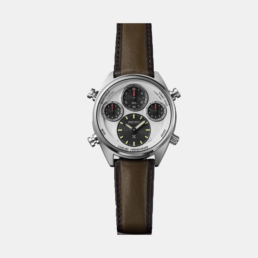 Prospex Men Solar Silver Dial Chronograph Stainless Steel Watch SFJ009P1