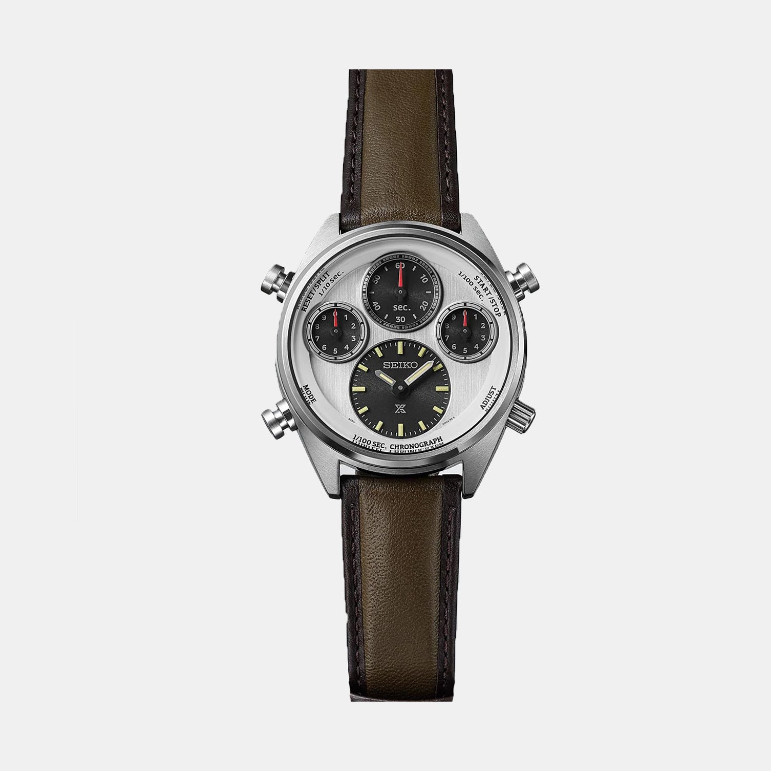 Prospex Men Solar Silver Dial Chronograph Stainless Steel Watch SFJ009P1