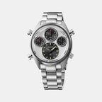 Prospex Men Solar Silver Dial Chronograph Stainless Steel Watch SFJ009P1