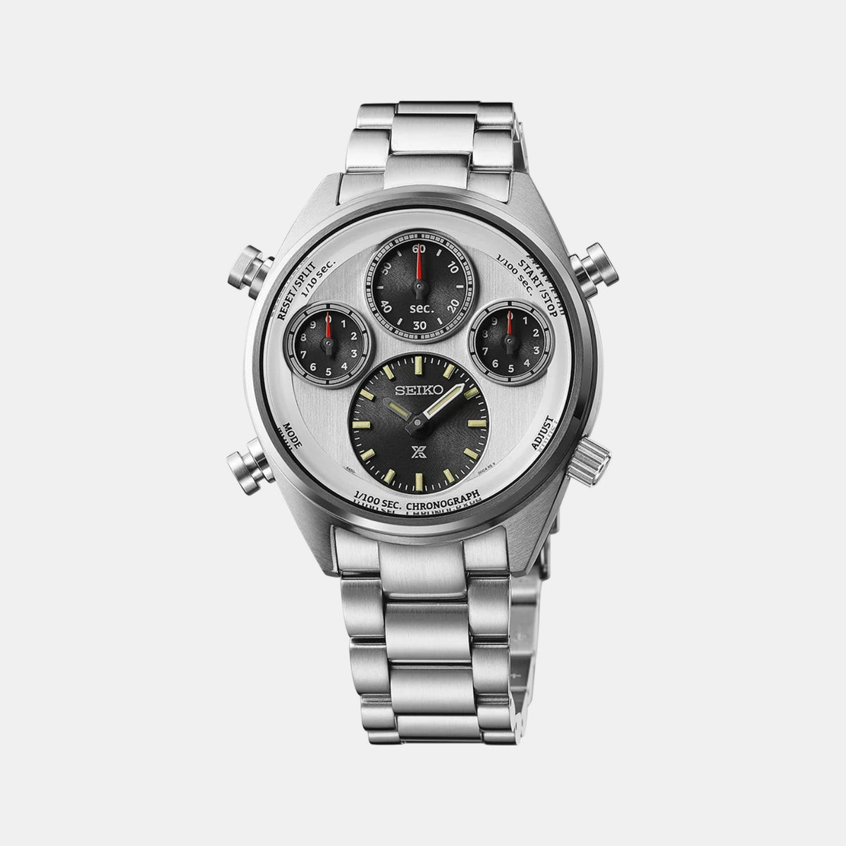 Prospex Men Solar Silver Dial Chronograph Stainless Steel Watch SFJ009P1