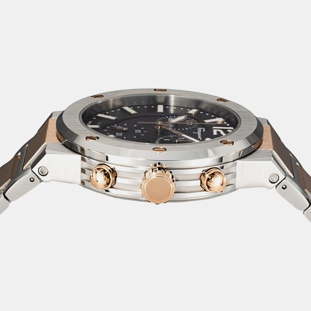 Men Quartz Blue Dial Chronograph Stainless Steel Watch SFJE00524