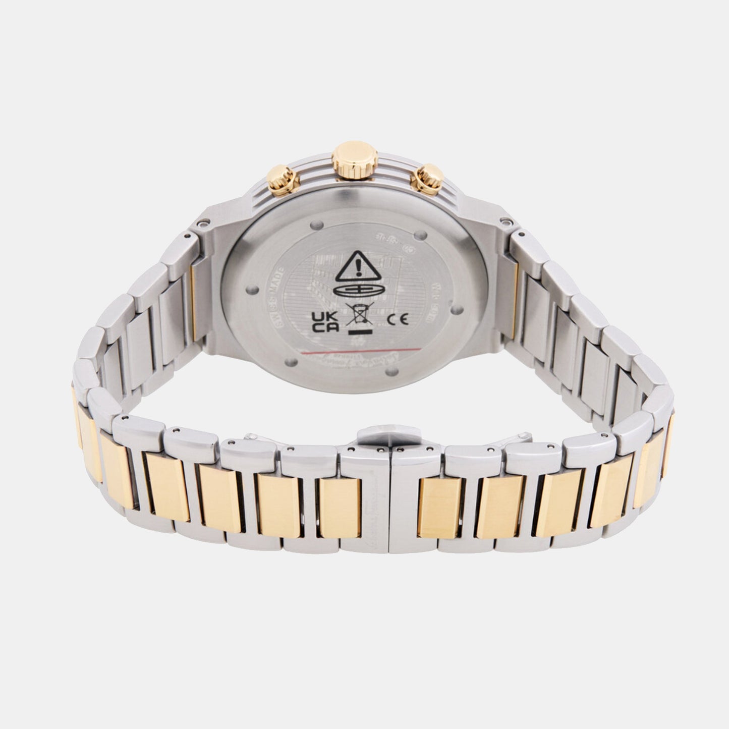 Men Quartz White Dial Chronograph Stainless Steel Watch SFJE00624