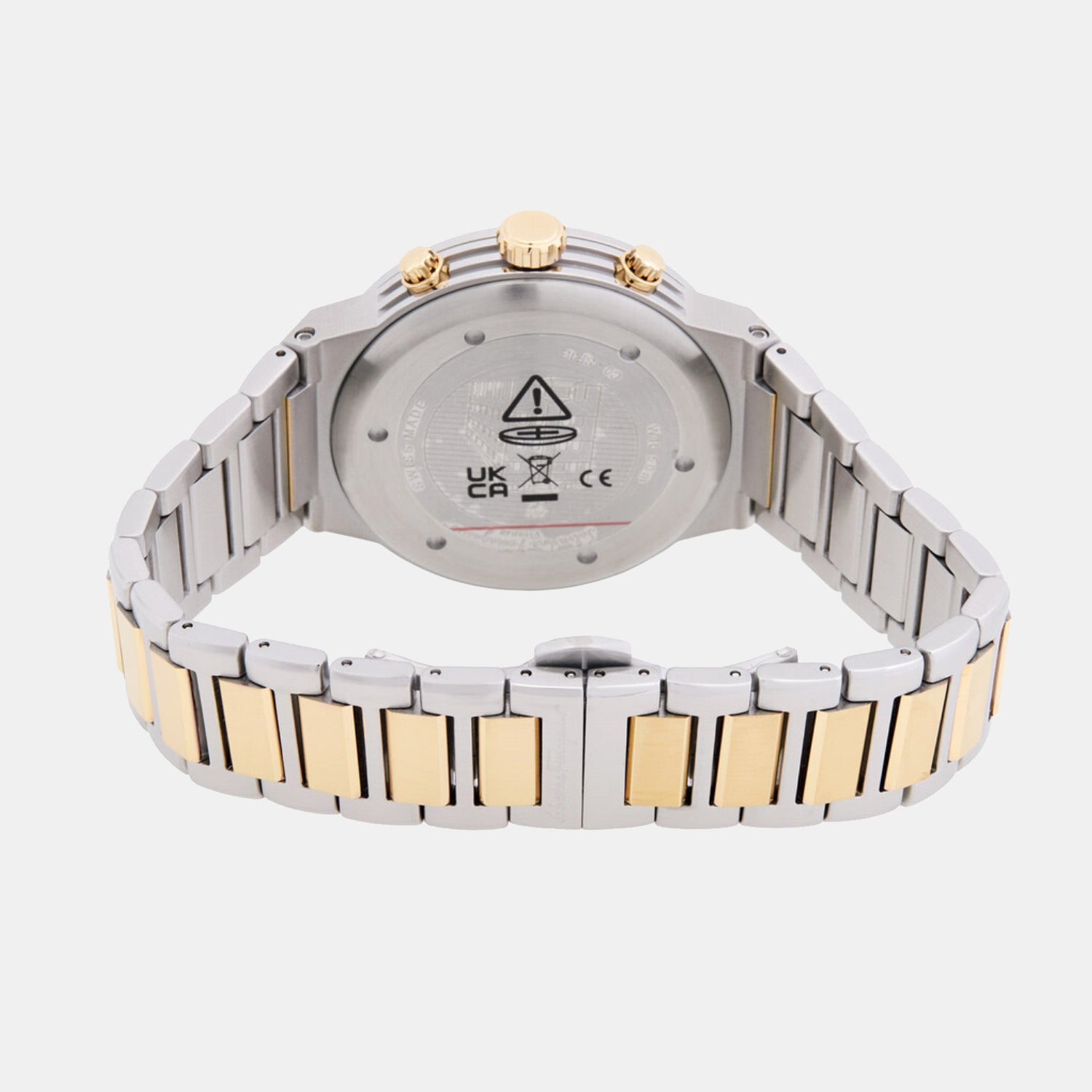 Men Quartz White Dial Chronograph Stainless Steel Watch SFJE00624