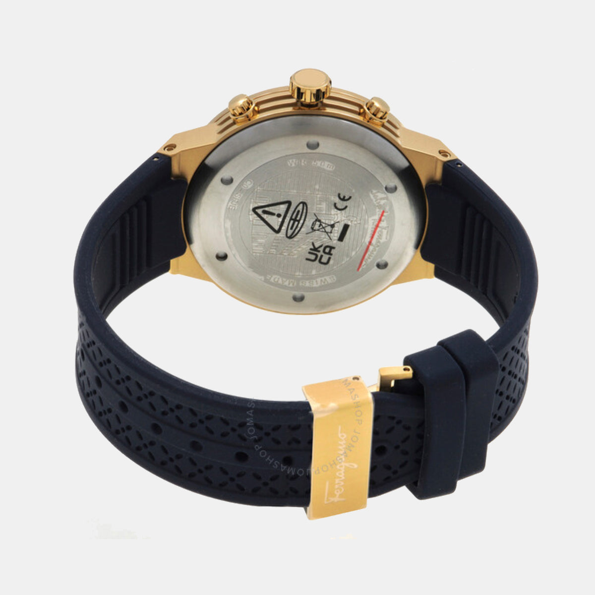 Men Quartz Blue Dial Chronograph Silicone Watch SFJE00824