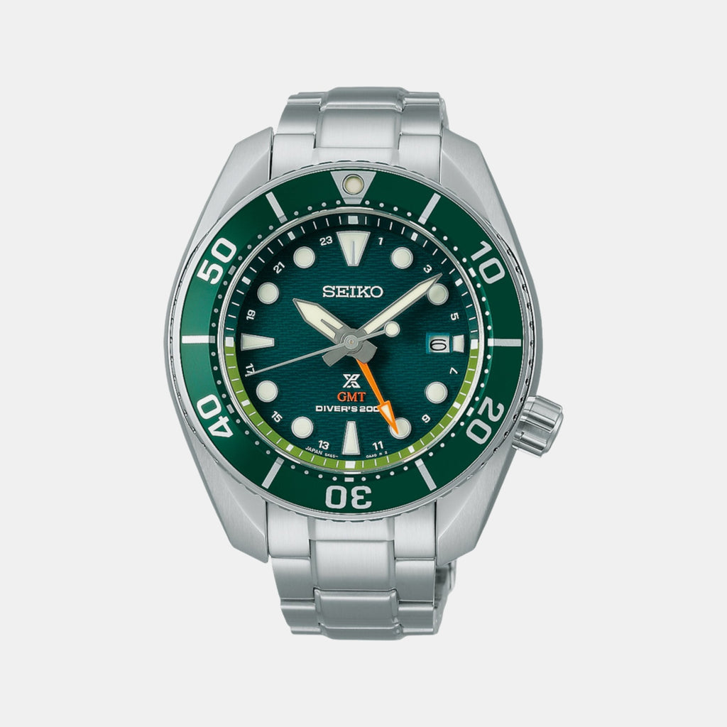 Prospex Men Solar Green Dial Analog Stainless Steel Watch SFK003J1