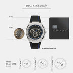 K2-Supreme Chrono 43Mm-Fw Men Quartz Black Dial Chronograph Silicone Watch SFK200123