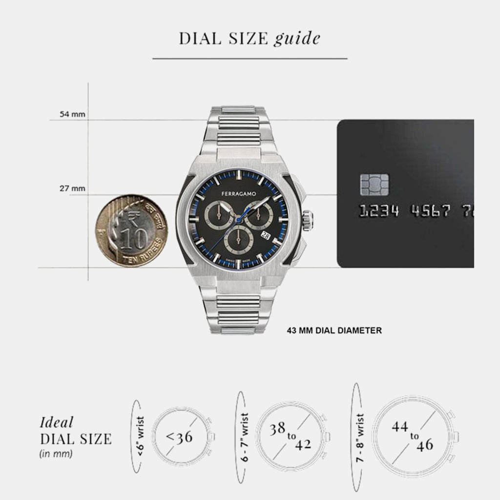 K2-Supreme Chrono 43Mm-Fw Men Quartz Black Dial Chronograph Stainless Steel Watch SFK200223