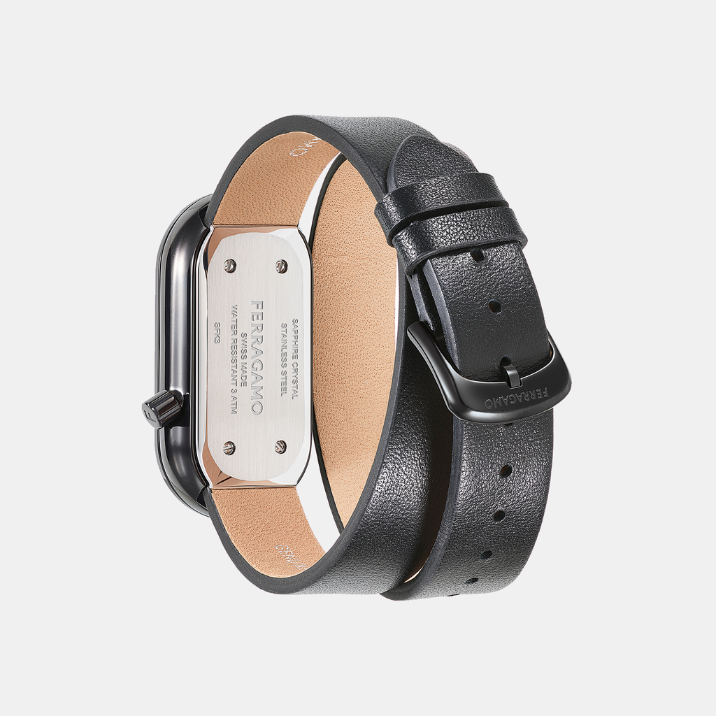 Ferragamo Women Geometric Black watch