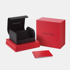 Ke-F-80 Tonneau Men Quartz Black Dial Chronograph Rubber Watch SFKE00624