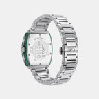 Men Quartz Green Dial Chronograph Stainless Steel Watch SFKE00824