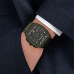 F-80 Men Quartz Black Dial Chronograph Silicone Watch SFKE01026
