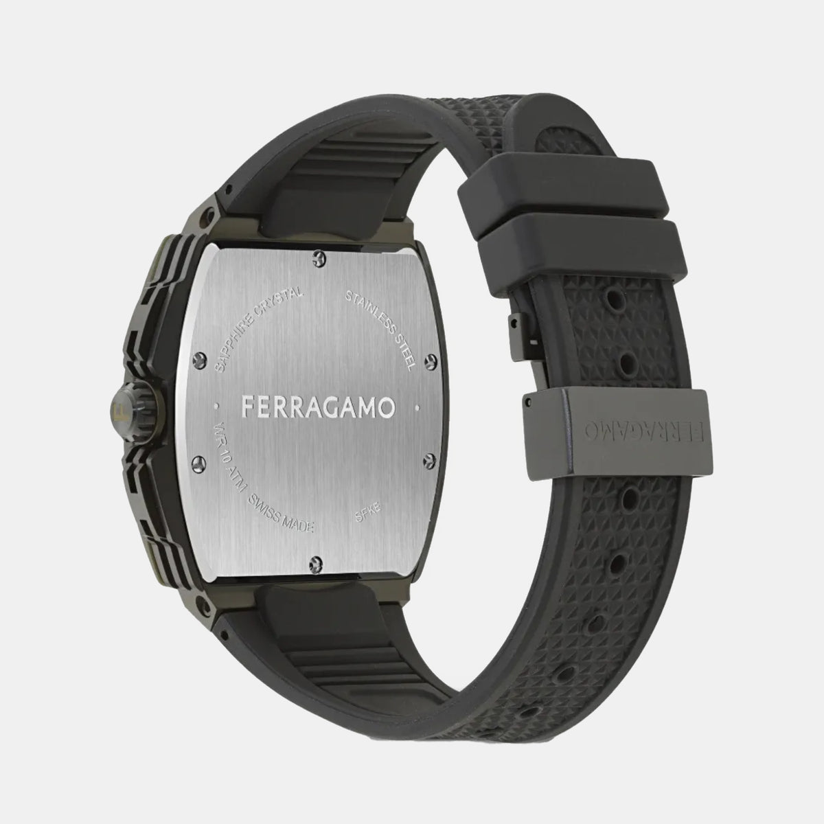 F-80 Men Quartz Black Dial Chronograph PU Watch SFKE01026