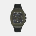 F-80 Men Quartz Black Dial Chronograph Silicone Watch SFKE01026